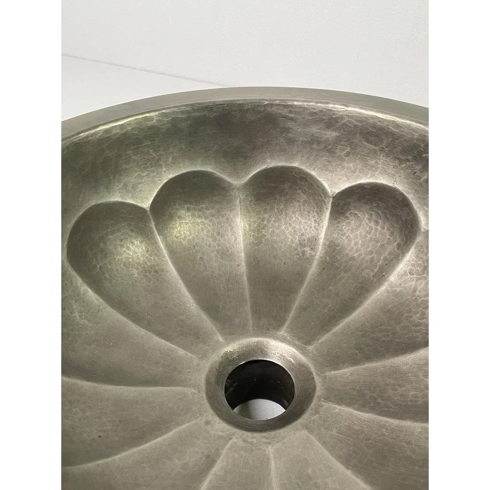 Bates and Bates Hammered Petal Design Bar Sink Hand Sink Matte Finish